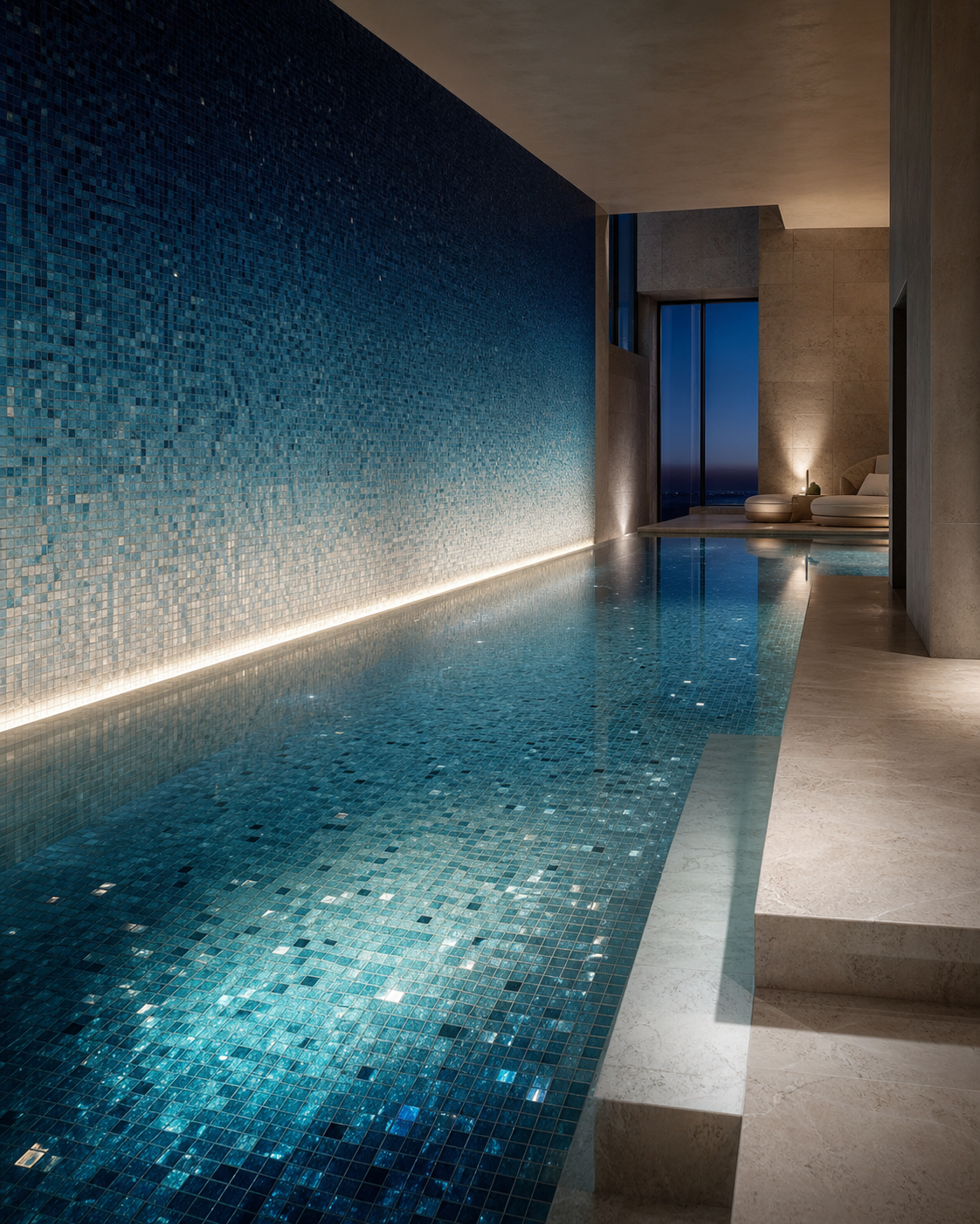Blue Notion mosaic pool